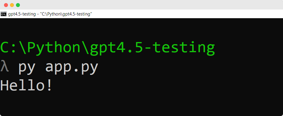 GPT-4.5 API Testing