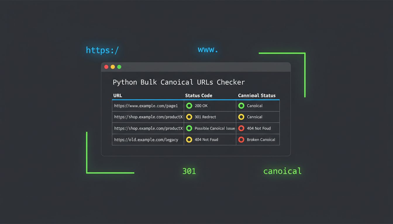 How to Check Canonical URLs in Bulk Using Python